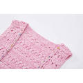 Girl's Knitted Hand Crochet Tassels Cardigan Vest